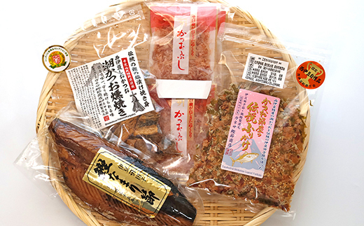 （鰹）まとめ買い　9点 ｶﾈｻの「手火山造りこだわりの詰合せ」 鰹 削り節 潮かつお 燻焼き