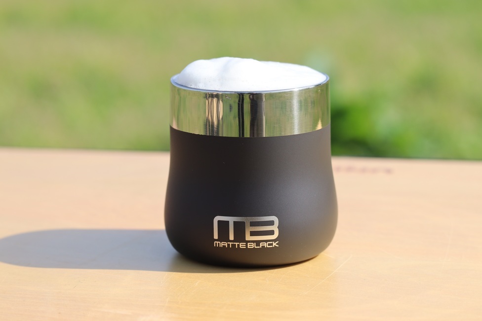 18-8ステンレス 二重構造 マットブラック フリーカップ 220ml