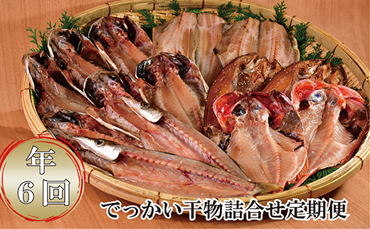 大島水産の「でっかい干物詰合せ定期便（年6回）」 あじ ほっけ 金目鯛