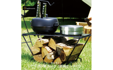 ベルモント] アイアン薪ラック(収納ケース付)【 薪スタンド キャンプ