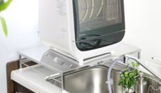 食洗機台 伸縮式食洗機ラック ワイドL (アジャスター付)【YK-012】【 幅55-60cm