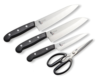 EM-072 燕三 ステンレス包丁 & キッチンハサミ4点セット