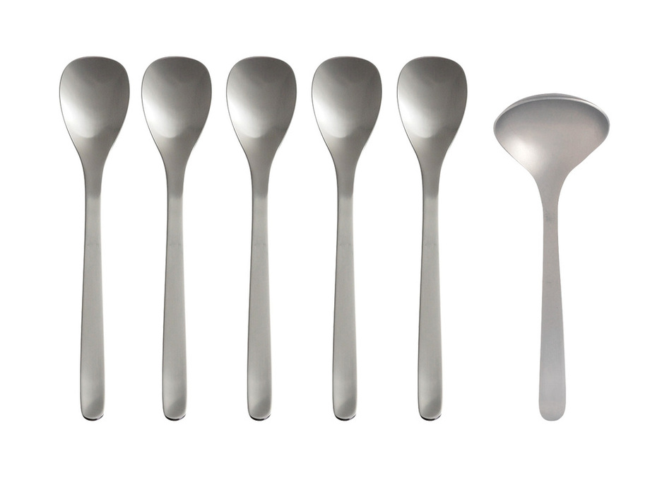 柳宗理デザイン #1250 カトラリー カレースプーン5本 ＆ ソース