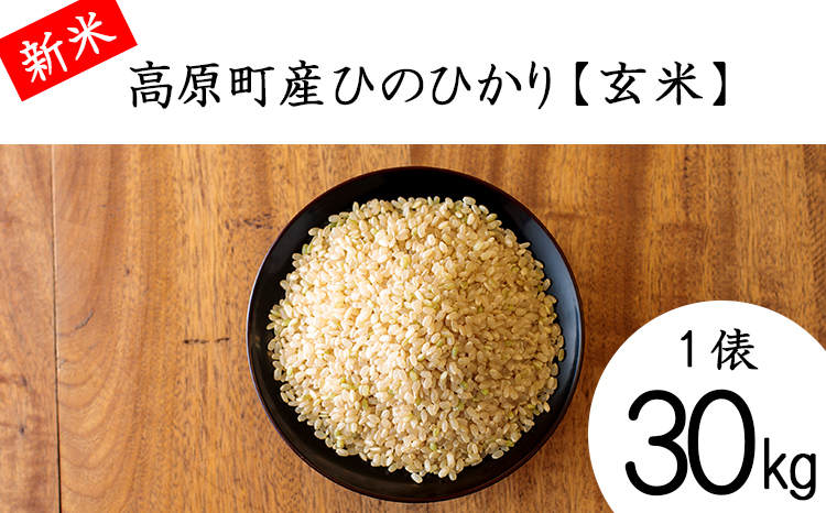 栃木県産　なすひかり　30kg 令和8年産 高原町産ヒノヒカリ30kg（玄米）九州産 宮崎県産 高原町産