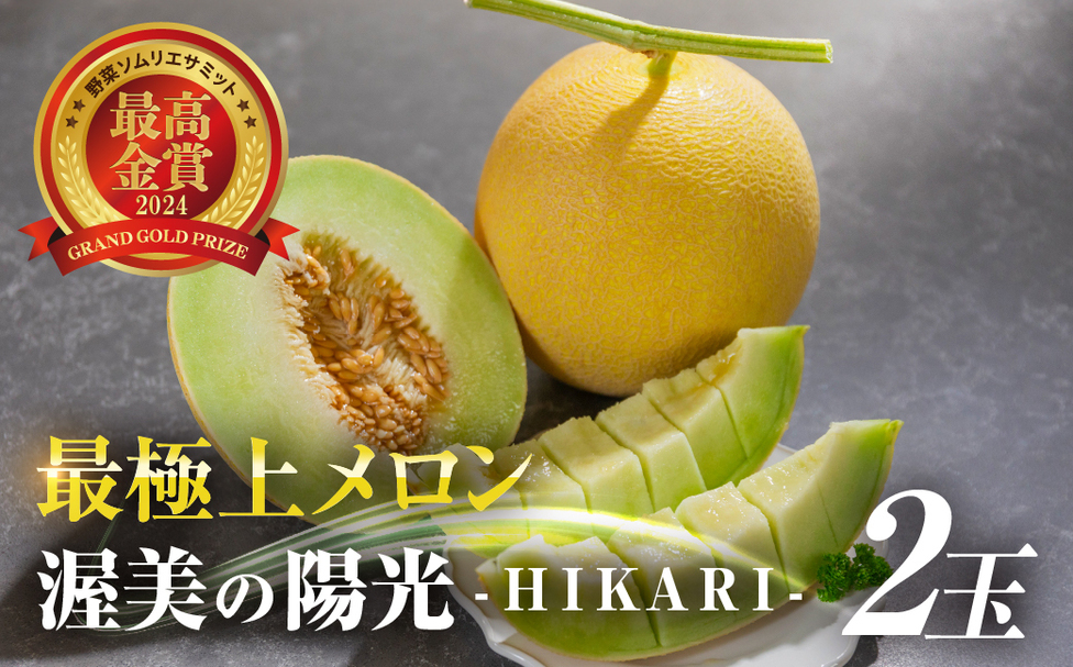 極上メロン 渥美の陽光-HIKARI- 2玉 | 田原市公式ふるさと納税【直営