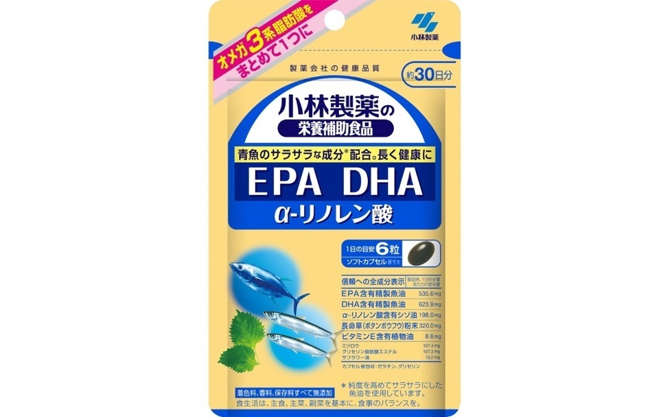 小林製薬「EPA DHAα リノレン酸」180粒30日分健康食品  