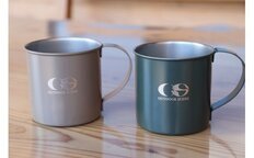 Outdoor scene 18-8ステンレス シングルマグ ペア 300ml モスグリーン