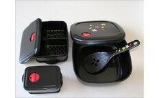 竹炭 おひつ 3合 ご飯容器 1杯・2杯 3点セット 器 電子レンジ ごはん