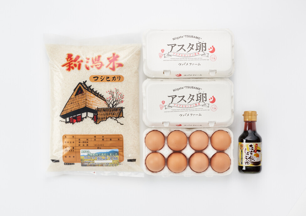 新潟の美味しさたっぷり!!濃厚たまごの卵かけご飯セット(定期便