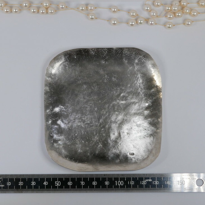 マルチ銀製プレート 小物入れ 職人技 銀 1点もの プレートNO.3 トレー