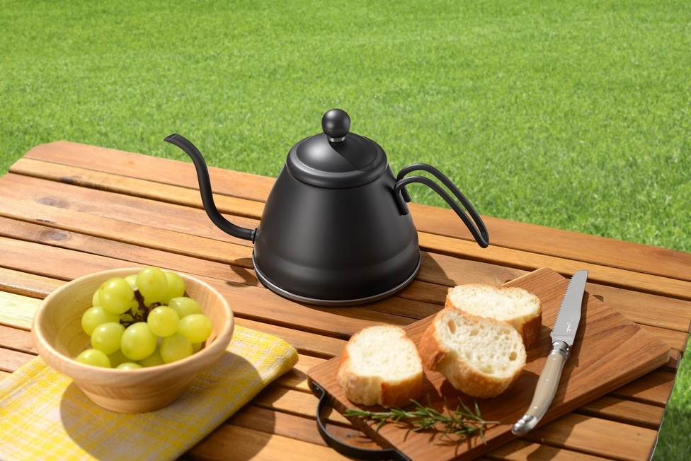 IH対応 銅製鎚目コーヒーサーバーケトル 未使用 IH対応 銅製鎚目