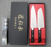 越後玉三郎作 包丁2点セット(万能包丁16cm・牛刀包丁18cm) & M151
