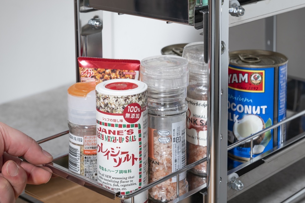 とうま② ステンレスラック 株式会社オビタス] ステンレス製引出しラック 2段 幅20【 キッチン用品