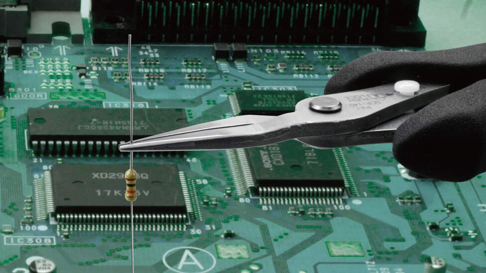 TND-04) 電子工作に！ステンレスニッパー & 先細リードペンチ2点セット