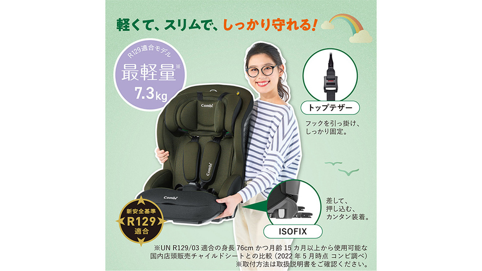 コンビ 】ジュニアシート ジョイトリップ アドバンス ISOFIX エッグ