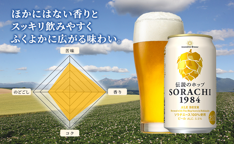 9ヵ月連続定期便】北海道 上富良野町発祥 伝説のホップ SORACHI 1984