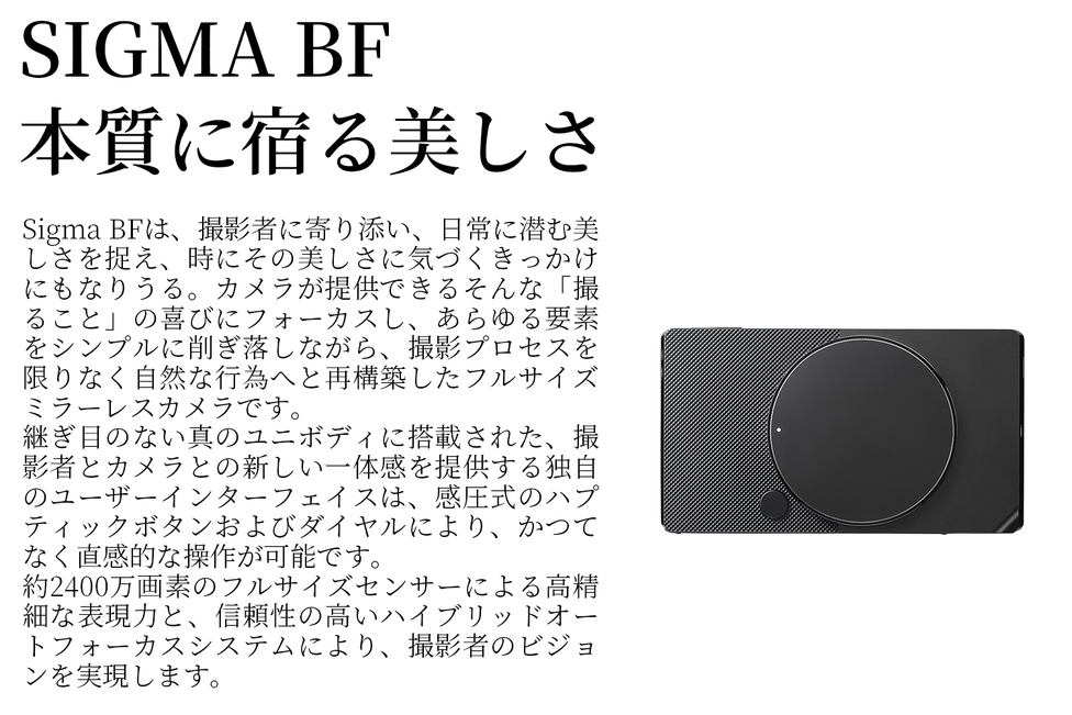 SIGMA BF 【ブラック】 | 【公式】福島県ばんだい町ふるさと納税サイト