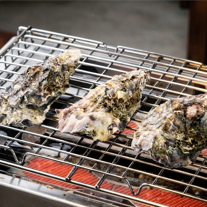 広島県大竹市玖波産 カキ小屋くばおうお食事券＜60分食べ放題＋バケツ